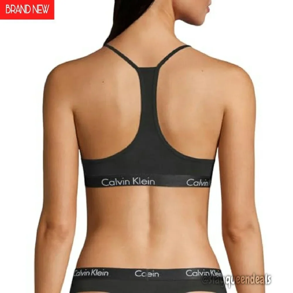 Lightly Lined Cotton Bralette Racerback Wireless Everyday Bra